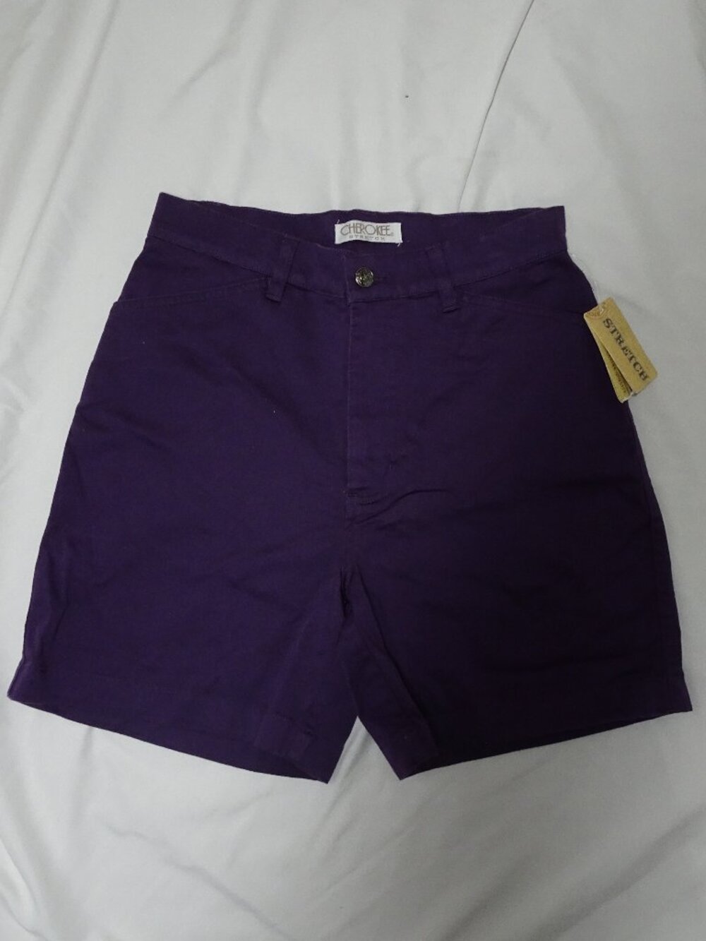 Vintage Y2K Cherokee Stretch Purple Shorts Size 8